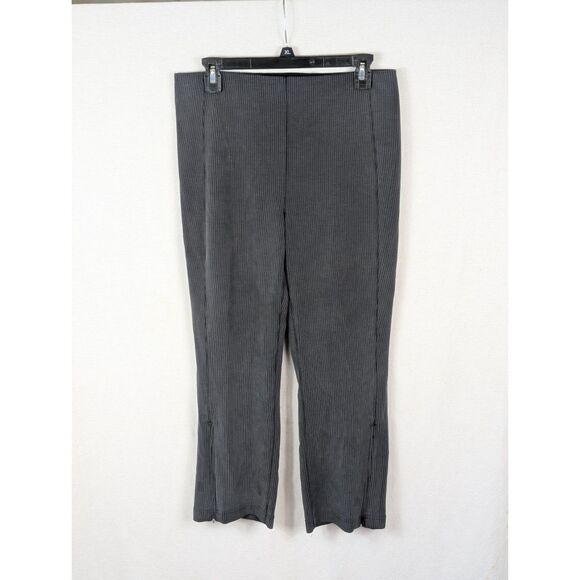 Lululemon Ribbed Softstreme Side Zip Pants Gray Women's Size 10 - Picture 1 of 13